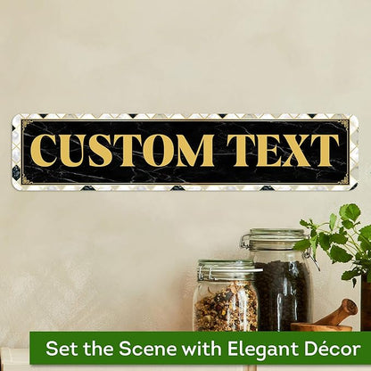 Custom Sign, Custom Street Sign, 11 Font Colors, 13 Font Styles, 4 Hole Options - Image 4