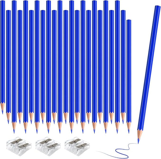sqzrmdcg 36 PCS Blue Colored Pencils, Pre-sharpened Professional Wooden Art by Unknown
