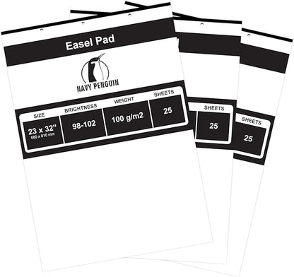 Navy Penguin Easel Pad 23x32-3 Pack by Navy+Penguin
