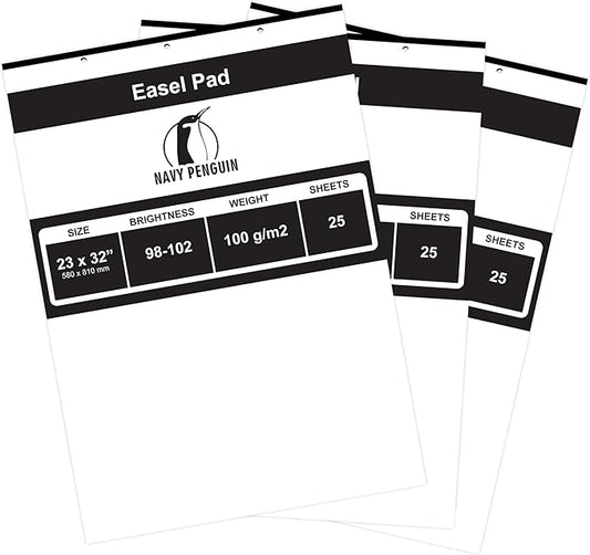 Navy Penguin Easel Pad 23x32-3 Pack by Navy+Penguin