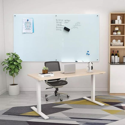 Magnetic Glass Dry Erase Board Frameless Wall Mounted White Board 40 * 72 - Image 5