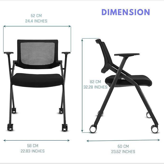 6 Pack Stackable Conference Room Chairs - Image 2