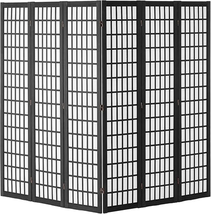 VEVOR Room Divider, 6 Panel Japanese Room Divider, Folding Privacy Screen Indoor - Image 4