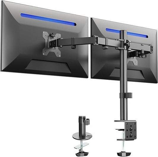 VIVO Dual Monitor Desk Mount, Holds 2 Computer Screens up to 30 inches and by VIVO