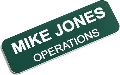 Custom Engraved Name Tag Badges – Personalized Identification by ProvidenceEngraving