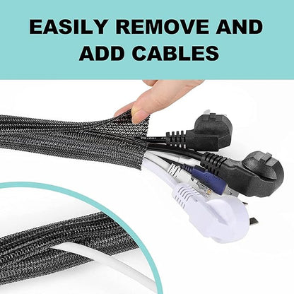 AGPTEK Cable Sleeve Cover, 10ft - Image 4