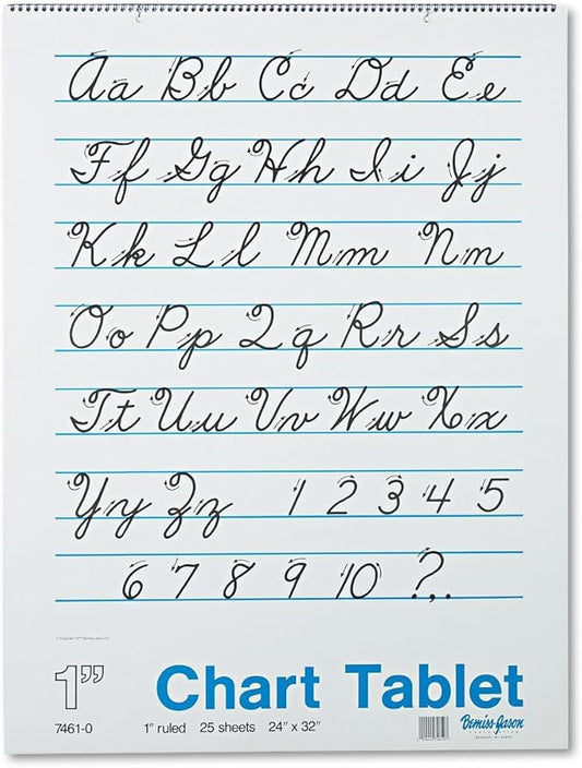Pacon Chart Tablets Cursive Cover, 32 x 24 by Pacon