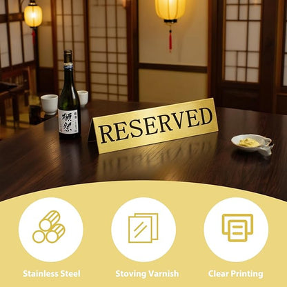 6PCS Reserved Table Signs Set, Reserved Seating Signs - Image 3