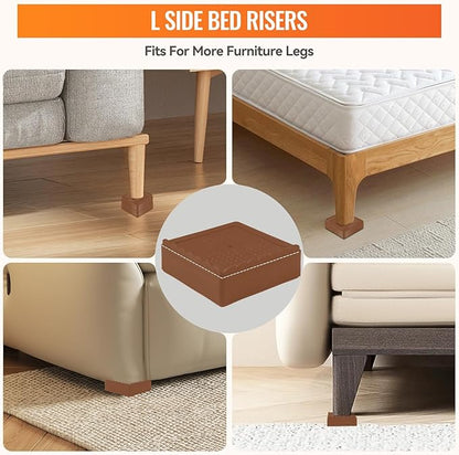 Furniture Risers, 4 Pack Bed Risers - Image 3