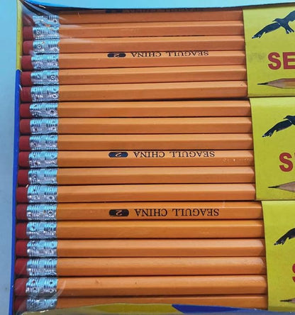 Seagull Pencils Pre-sharpened No. 2 144/box 12 Boxes of 12 New Improved Eraser - Image 4