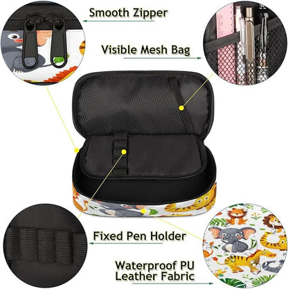 Pardick Pencil Case，Cute Animals Big Capacity Pencil Pouch Coin Pouch - Image 5