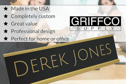 Made in USA Personalized Desk Name Plate – Custom Engraved Office Sign - Image 3