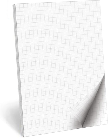 321Done Double Sided Graph Paper Notepad, 0.25 Grid, Made in The USA, Quad by 321Done