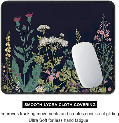Auhoahsil Mouse Pad, 12 x 10 in Flower Theme Computer Mouse Pad - Image 4