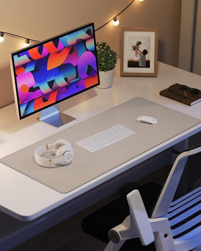 Non-Slip Desk Pad, Desk mat, Large Mouse Pad, Office Desk mat, Waterproof PU - Image 6