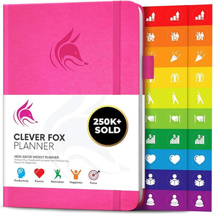 Clever Fox Planner – Undated Weekly & Monthly Planner by CleverFox