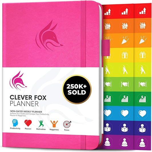 Clever Fox Planner – Undated Weekly & Monthly Planner by CleverFox