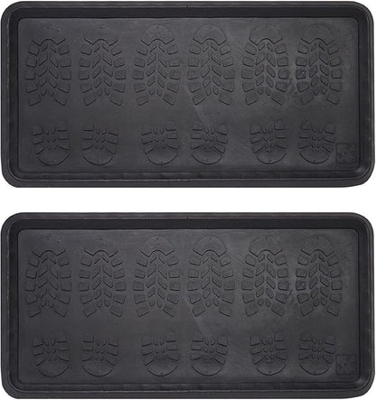 Envelor Rubber Boot Tray for Entryway Indoor Shoe Trays for Mudroom Wet Shoe by Envelor
