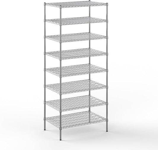 Regal Altair 24" Deep x 36" Wide x 86" Height Wire Shelving Kit | 8-Tier | NSF by Regal+Altair