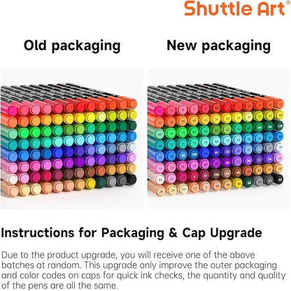 Shuttle Art Dual Tip Brush Pens, 96 Colours Fine and Brush Tip Markers Set - Image 8