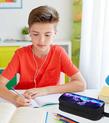 AnySmic Dolphin Pencil Case for Boys Girls, Large Durable Pencil Pouch for Kids - Image 5