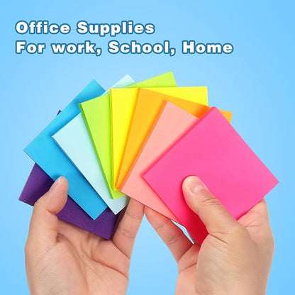 Early Buy 24 Pads Sticky Notes 8 Bright Color Self-Stick Notes 3 in x 3 in - Image 6