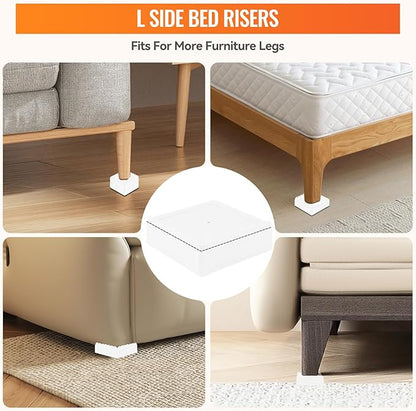 shouwuhho Furniture Risers, 4 Pack Bed Risers - Image 4