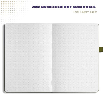 VIVID SCRIBBLES Dotted Journal – 140gsm Bleed Proof Thick White Paper – 200 - Image 6