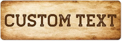 Custom Sign, Custom Street Sign, 11 Font Colors, 13 Font Styles, 4 Hole Options by MySignCenter