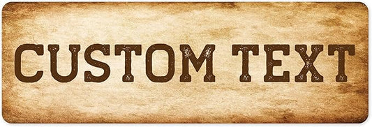 Custom Sign, Custom Street Sign, 11 Font Colors, 13 Font Styles, 4 Hole Options by MySignCenter