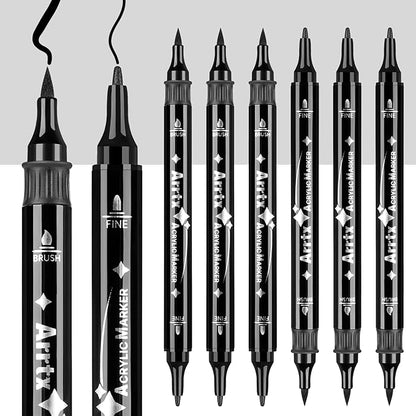 Arrtx Black Paint Pen 8 Pack Dual Tip, Stone and DIY Crafts - Image 8