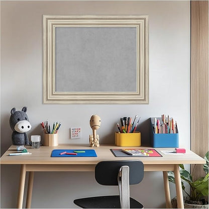Amanti Art Silver Framed Magnetic Board 22x26 Small Vision Board - Image 5