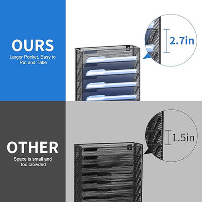 OUTWOLF 2Pack 12 Tier Hanging Wall File Organizer - Image 4