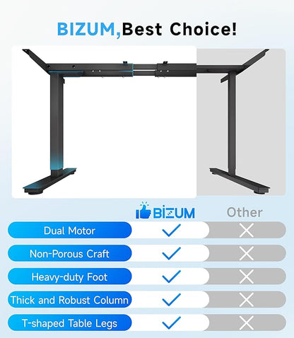 Electric Standing Desk Frame Dual Motor - Image 7