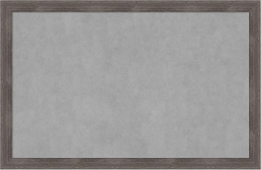 Amanti Art Grey Framed Magnetic Board 23x35 Large Vision Board by AmantiArt