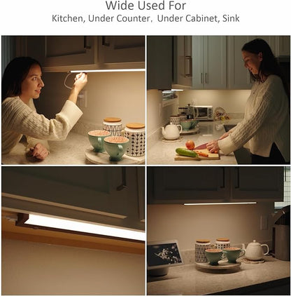 Leetdud LED Under Cabinet Lighting Hardwired or Plug in, 18 Inch 9W, Dimmable 5 - Image 5