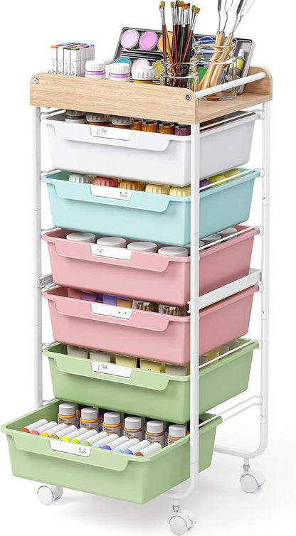 Rolling Storage Utility Cart by SYKIARIOL