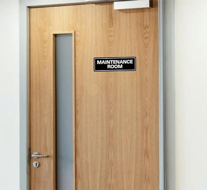 Maintenance Room Sign, Premium Durable Acrylic Material, Super Strong Adhesive - Image 5