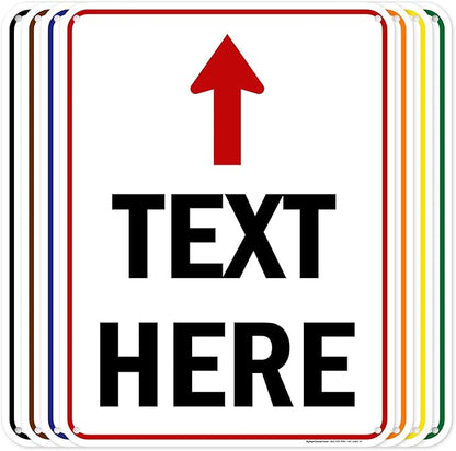 Custom Arrow, Custom Directional Sign, Up Arrow, 18x24 Inches, 55 mil thick by MySignCenter