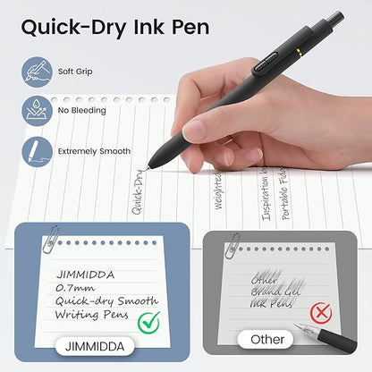 JIMMIDDA 8Pcs Black Gel Pens - Image 4