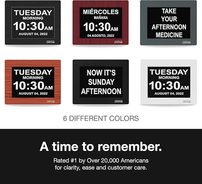 American Lifetime New 2026 Dementia Clock Large Digital Clock - Image 7