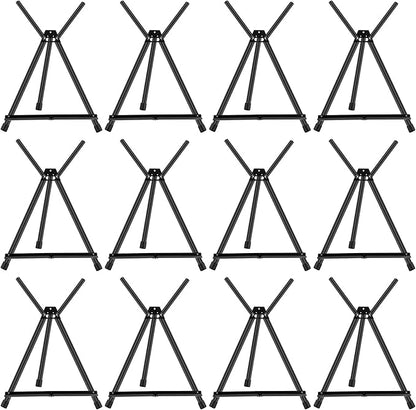 Xinnun 12 Pcs Aluminum 15'' to 21'' High Tabletop Easel Display Adjustable by Xinnun