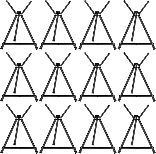 Xinnun 12 Pcs Aluminum 15'' to 21'' High Tabletop Easel Display Adjustable by Xinnun