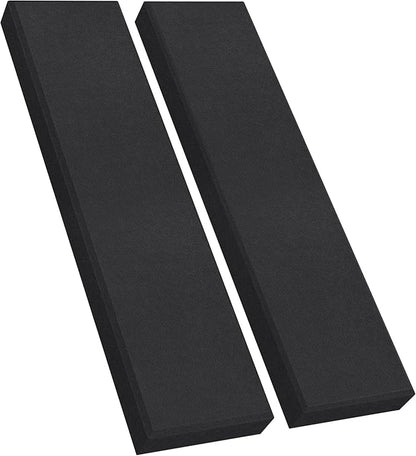 2 Pack 2" Thick Acoustic Panels, 47.24" X 11.81" Fiberglass Wall Panel by UMIACOUSTIC
