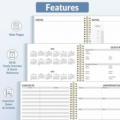 SUNEE 2026 Appointment Book, Quarter-Hourly, Weekly & Monthly - Image 5