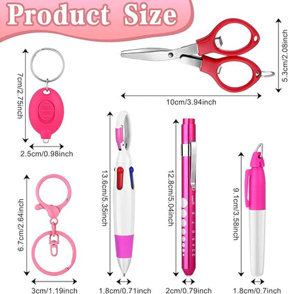 12 pcs Nurse Pen Set Two Colors Pink Purple Include Permanent Marker Pen Pen - Image 2