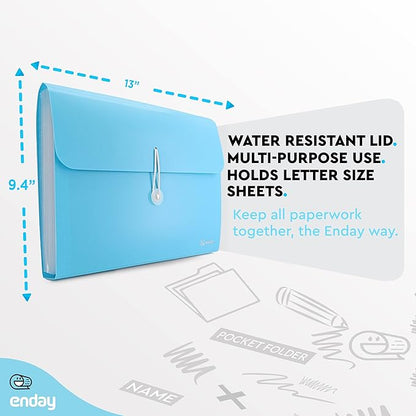 Accordion File Organizer, 13 Pocket Expanding File & Cover Folder - Image 5