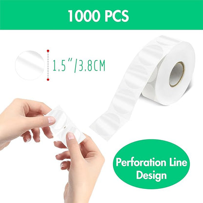 1000 PCS Round Clear Seal Stickers, Transparent Envelope Mail Wafer Seal Self - Image 3