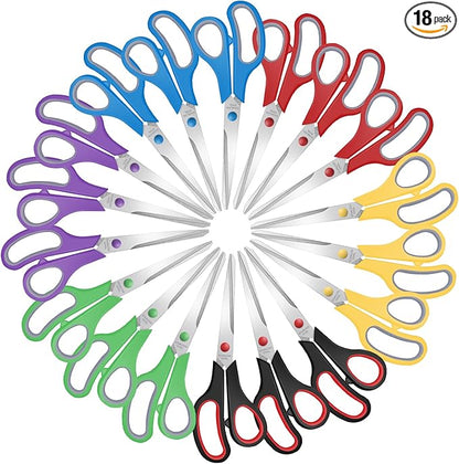 Xnluothsk 18 Packs 8" Sewing Craft Scissors Bulk, Stainless Steel Shears by Xnluothsk