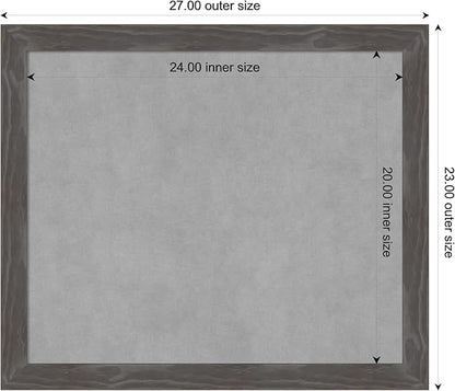 Amanti Art Grey Framed Magnetic Board 23x27 Medium Vision Board - Image 4